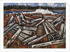 Log Jam, Penobscot Bay, 1940-41 by Marsden Hartley