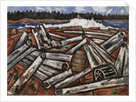 Log Jam, Penobscot Bay, 1940-41 by Marsden Hartley