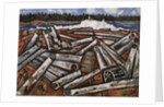 Log Jam, Penobscot Bay, 1940-41 by Marsden Hartley