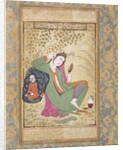 Lady with a Mirror, 16th/17th century by Riza-i Abbasi
