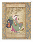 Lady with a Mirror, 16th/17th century by Riza-i Abbasi