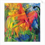 Animals in a Landscape, 1914 by Franz Marc