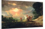 Lot Fleeing from Sodom, 1810 by Benjamin West