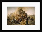 Fire in a Haystack, 1856 by Jules Breton