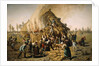 Fire in a Haystack, 1856 by Jules Breton