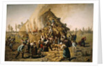 Fire in a Haystack, 1856 by Jules Breton