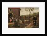 St. Nicholas of Tolentino rescuing a boy from drowning, c.1500-30 by Pietro Perugino