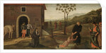 St. Nicholas of Tolentino rescuing a boy from drowning, c.1500-30 by Pietro Perugino