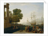 A Seaport at Sunset, 1643 by Claude Lorrain (1600-82)