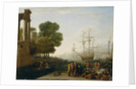 A Seaport at Sunset, 1643 by Claude Lorrain (1600-82)
