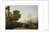A Seaport at Sunset, 1643 by Claude Lorrain (1600-82)