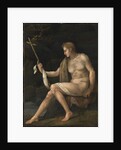 Saint John the Baptist in the Wilderness by Francesco Ubertini Il Bacchiacca