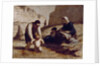 The First Bath by Honore Daumier