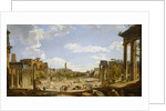 View of the Roman Forum, 1735 by Giovanni Paolo Pannini or Panini