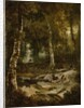 Forest landscape with stag hunt, c.1665 by Jan Hackaert