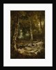 Forest landscape with stag hunt, c.1665 by Jan Hackaert