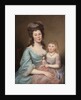 Peggy Sanderson Hughes and her Daughter, c.1788-89 by Charles Willson Peale