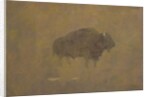 Buffalo in a Sandstorm by Albert Bierstadt