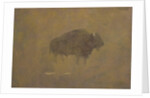 Buffalo in a Sandstorm by Albert Bierstadt