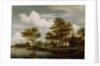 A River Scene, 1658 by Meindert Hobbema