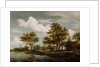 A River Scene, 1658 by Meindert Hobbema
