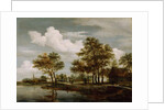 A River Scene, 1658 by Meindert Hobbema