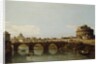 View of the Tiber in Rome with the Castel Sant'Angelo, c.1743 by Bernardo Bellotto