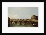 View of the Tiber in Rome with the Castel Sant'Angelo, c.1743 by Bernardo Bellotto