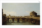 View of the Tiber in Rome with the Castel Sant'Angelo, c.1743 by Bernardo Bellotto