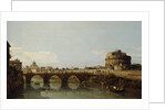 View of the Tiber in Rome with the Castel Sant'Angelo, c.1743 by Bernardo Bellotto