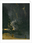 Nocturne en noir et or, la fusée qui retombe, 1875 by James Abbott McNeill Whistler