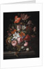 Flowers in a Glass Vase, 1704 by Rachel Ruysch