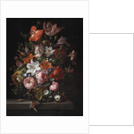 Flowers in a Glass Vase, 1704 by Rachel Ruysch