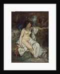 Bather Sleeping by a Brook, 1845 by Gustave Courbet