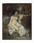 Bather Sleeping by a Brook, 1845 by Gustave Courbet