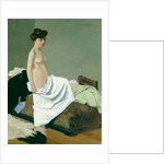 Standing nude holding a gown on her knee, 1904 by Felix Edouard Vallotton