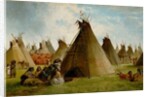 Prairie Indian Encampment, c.1870 by John Mix Stanley