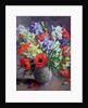 Poppies and Irises, 1991 by Anthea Durose