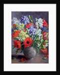 Poppies and Irises, 1991 by Anthea Durose