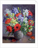Poppies and Irises, 1991 by Anthea Durose