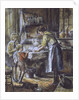 Helping with the Washing Up, 1975 by Anthea Durose