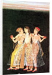 A Prince with Two Concubines by Indian School