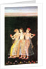 A Prince with Two Concubines by Indian School