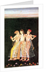 A Prince with Two Concubines by Indian School