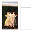 A Prince with Two Concubines by Indian School