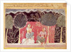 Two Princes in a Garden by Indian School