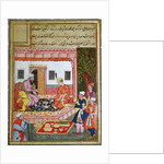 Courtiers Bringing Offerings of Fruit to a Prince, 1570-1600 by School Indian