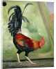Popinjay, detail showing cockerel, 1987 by Timothy Easton