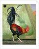 Popinjay, detail showing cockerel, 1987 by Timothy Easton