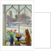 Snow Shadows and Cat by Timothy Easton